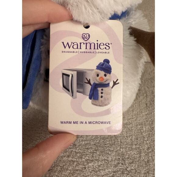 Warmies Winter Snowman Weighted Plush Microwave Warmth Relaxing Lavender Scented - Picture 7 of 14